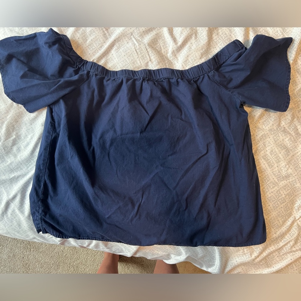 Navy Blue Boutique Top